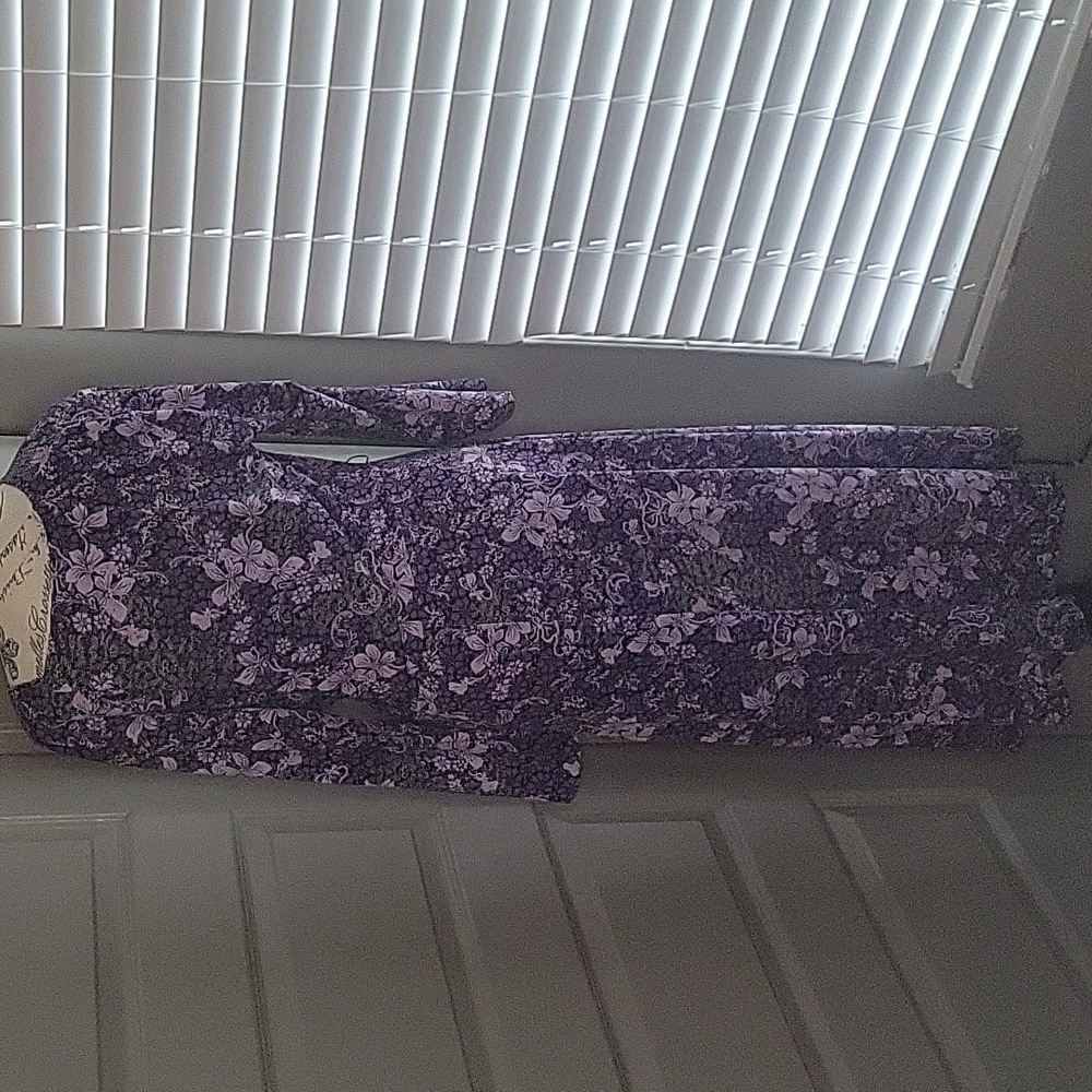 Purple Floral Dress - Picture 4 of 8